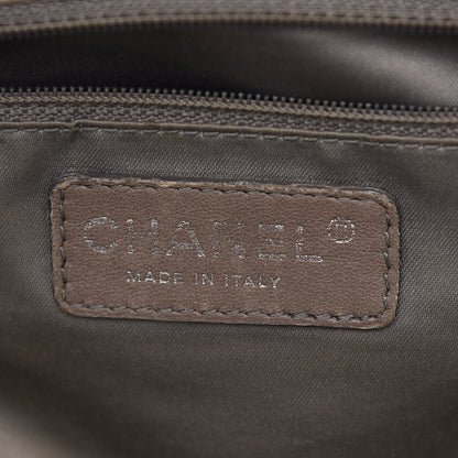 Chanel Calfskin Modern Chain Rhodoid Bowling Bag Black 6 of 10