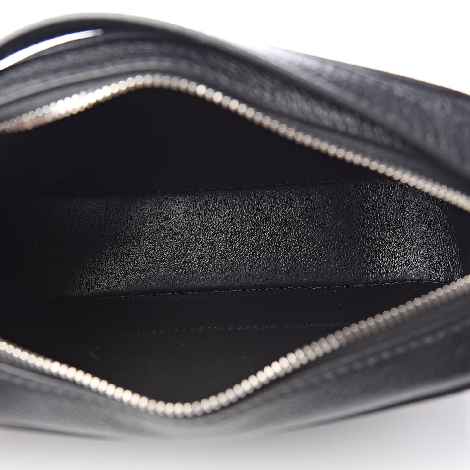 Balenciaga Grained Calfskin Logo XS Ville Top Handle Camera Bag Black White 5 of 11