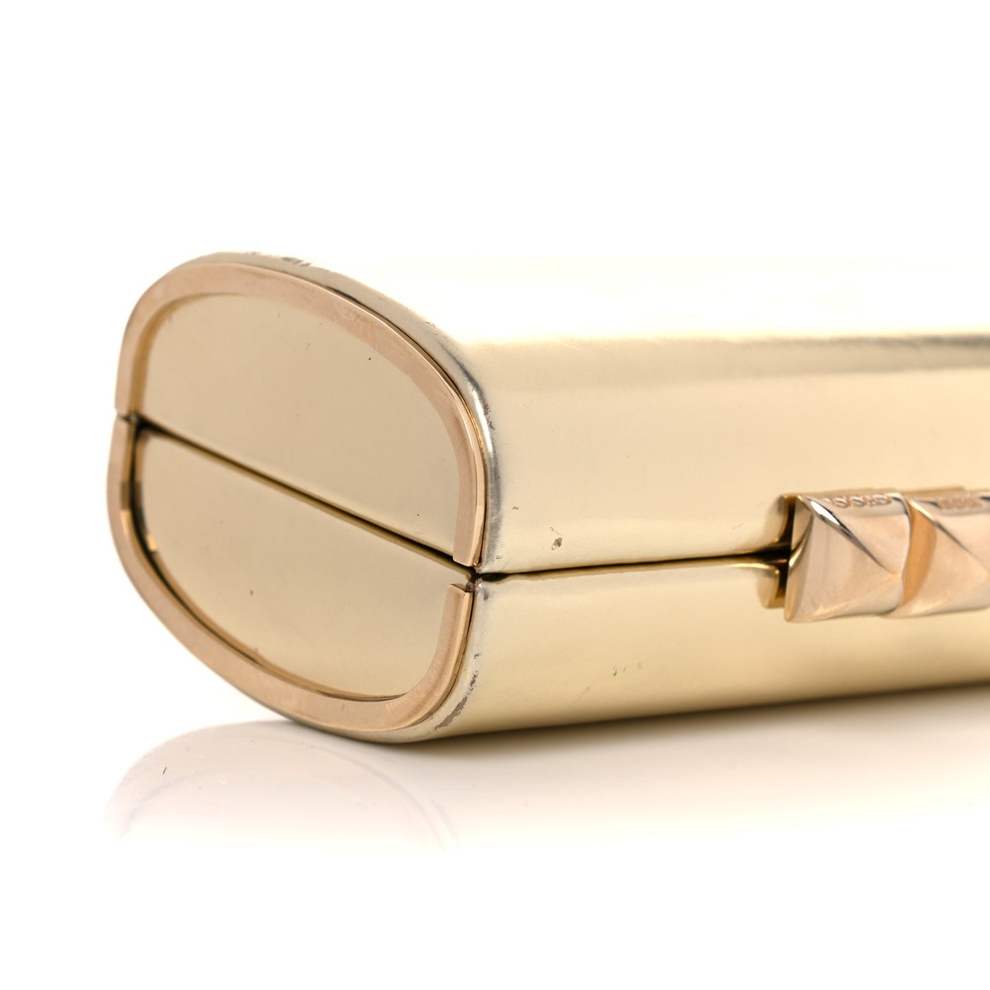Mini Tube Clutch Gold