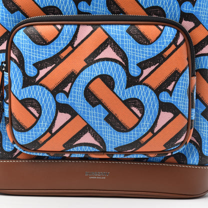 Burberry E-Canvas Monogram Backpack Bright Cobalt 5 of 9