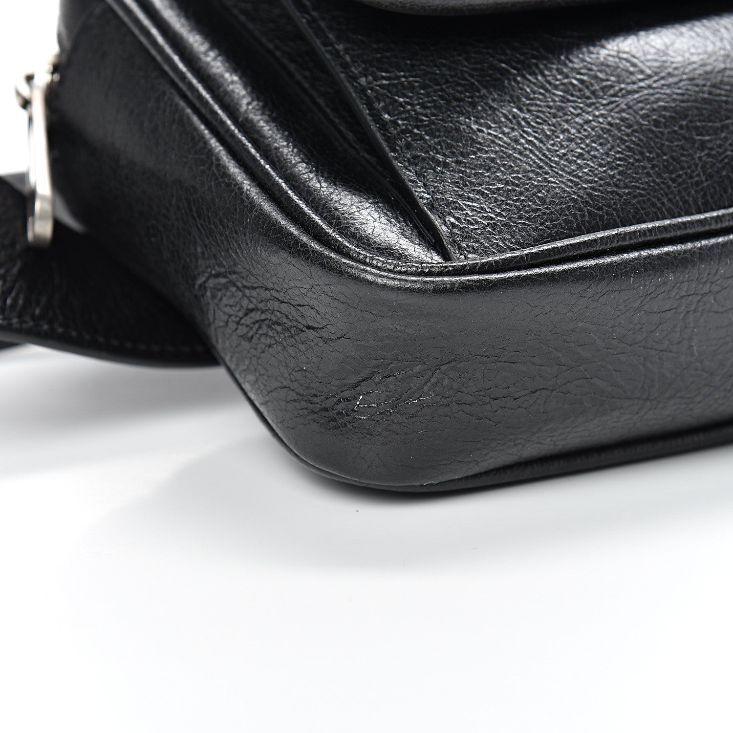 Gucci Fluffy Calfskin Morpheus Belt Bag 85 34 Black 8 of 10