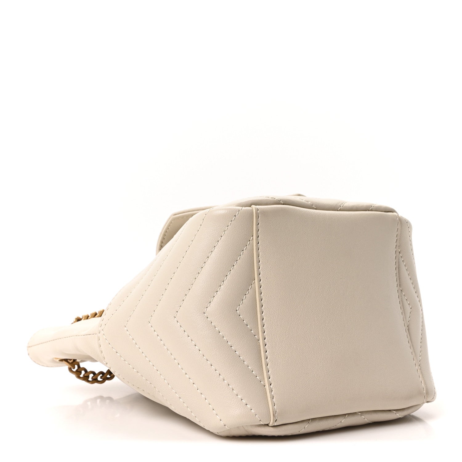 Saint Laurent Lambskin Matelasse Monogram Joe Nano Bucket Bag Crema Soft 4 of 10