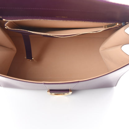 Delvaux Box Calfskin Vernis GM Brillant Biface Satchel Prune 5 of 9