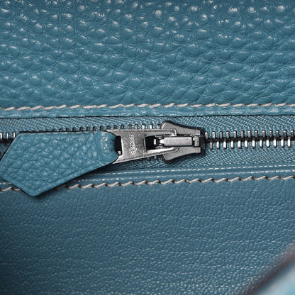 Hermes Togo Sellier Kelly 28 Blue Jean 9 of 37