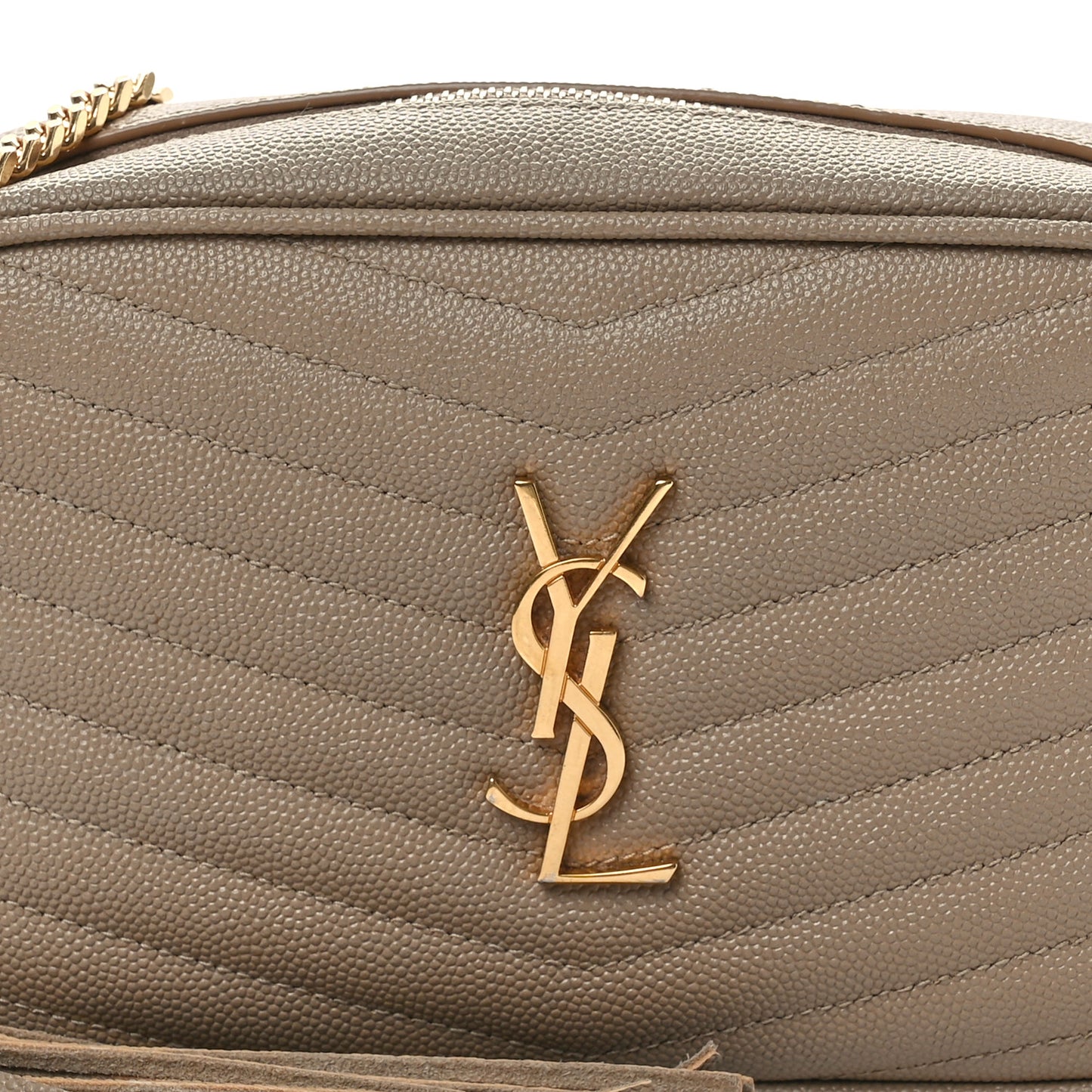 Grain De Poudre Matelasse Monogram Mini Lou Camera Bag Taupe