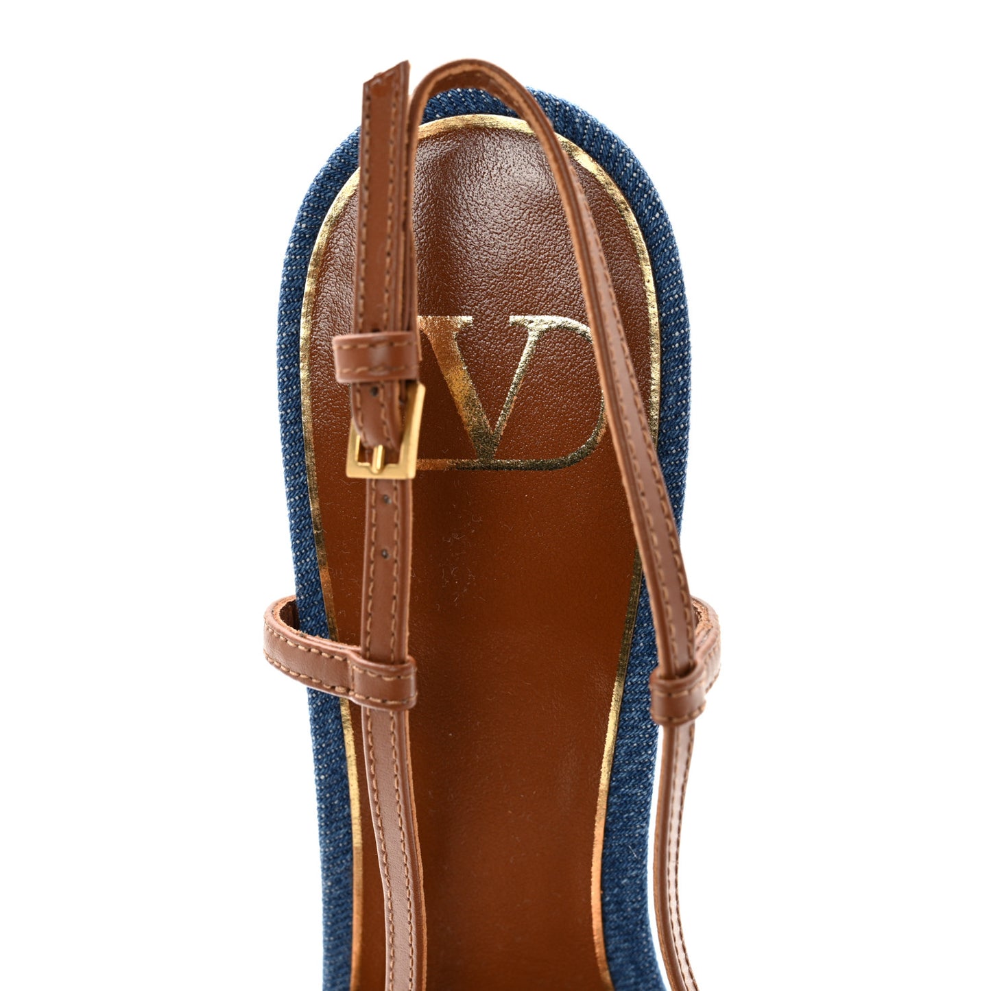 Denim Vlogo Slingback 80mm Pumps 41 Denim Selleria