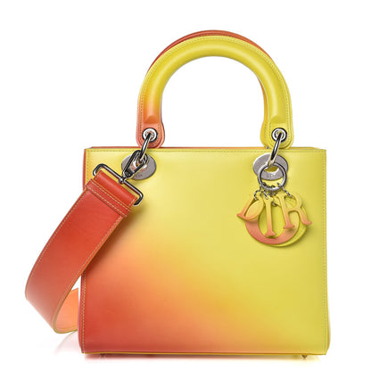 Christian Dior Box Calfskin Gradient Small Diorissimo Yellow Orange 1 of 9