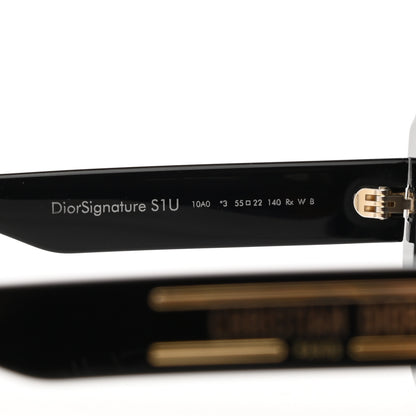 Christian Dior Acetate Diorsignature S1U Square Sunglasses Black 8 of 9