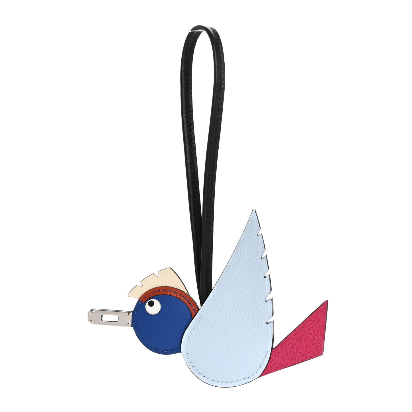 Epsom Swift Chevre Mysore Birdy Bag Charm Bleu Brume Rose Mexico Bleu Royal Cuivre Nata Black