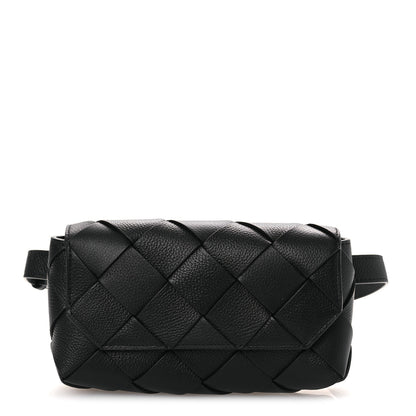 Bottega Veneta Calfskin Intreccio Diago Belt Bag Black 1 of 9