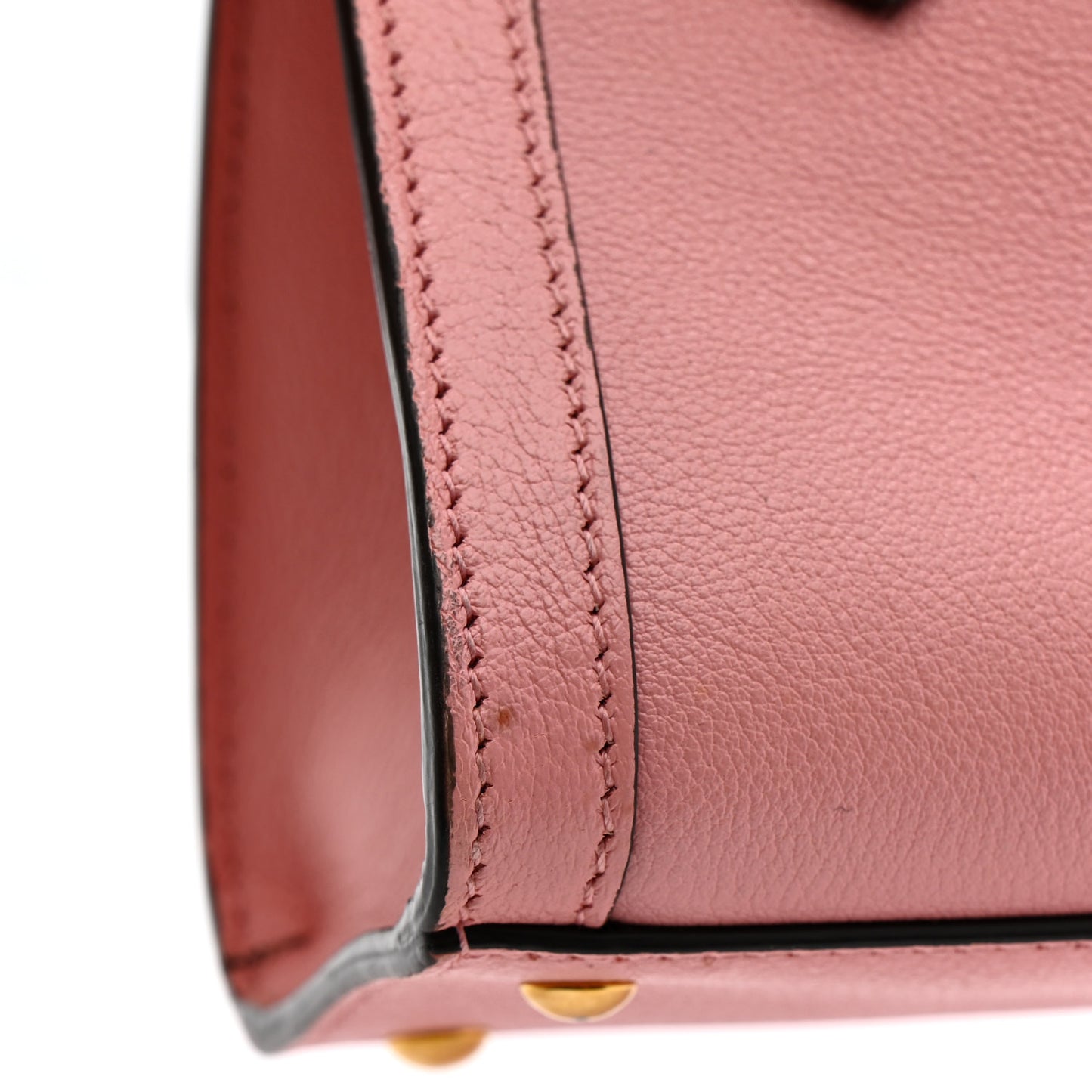 Wonka Grain Calfskin Mini Diana Tote Bag Wild Rose Fuxia Fluo