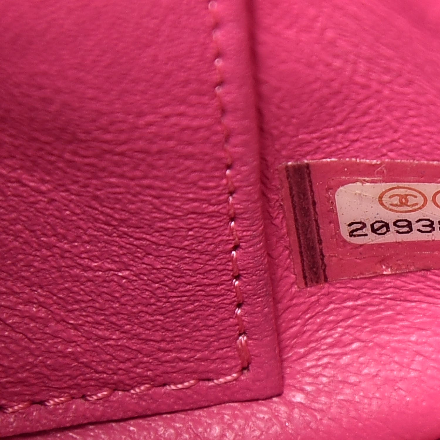 Chanel Lambskin Chevron Quilted Extra Mini Flap Dark Pink 7 of 15
