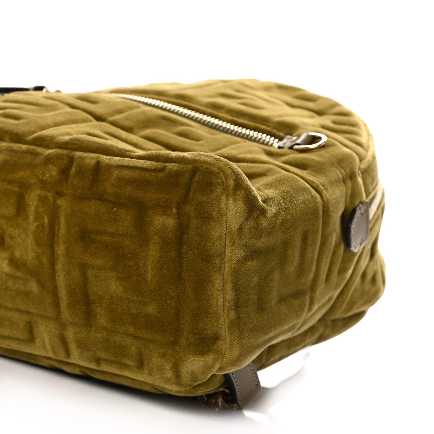 Fendi Velvet Vitello Century FF Embossed Mini Backpack Camaleonte 10 of 12