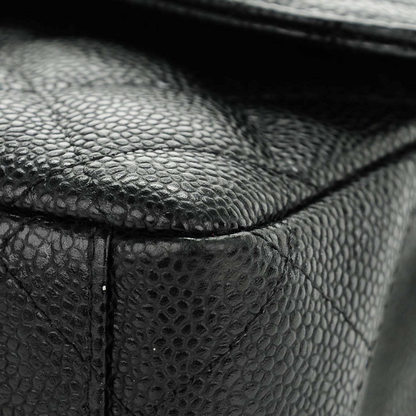 Caviar Quilted Maxi Double Flap Black