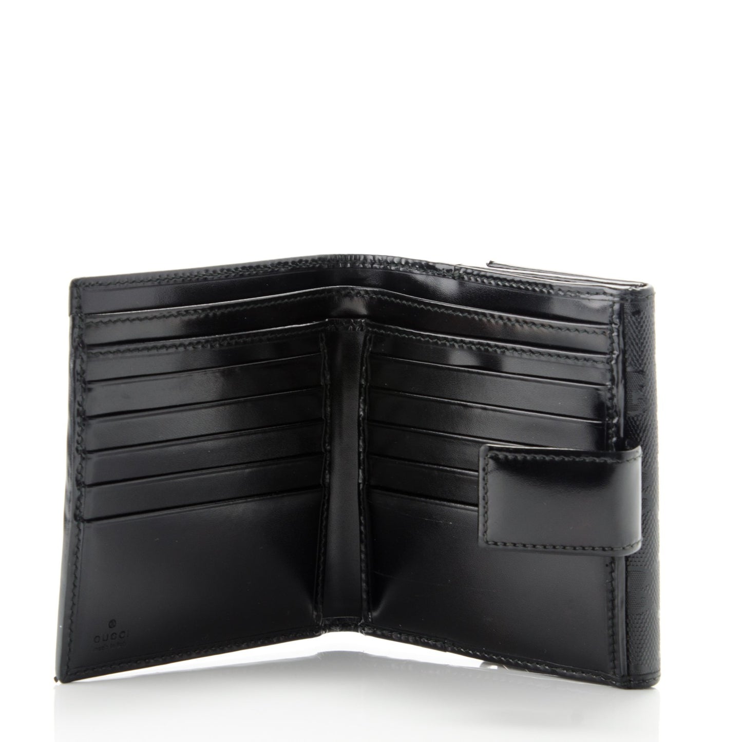 Imprime Monogram GG Pierce French Flap Wallet Black