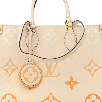 Louis Vuitton Empreinte Monogram Giant By The Pool Onthego MM Cream Saffron 7 of 11