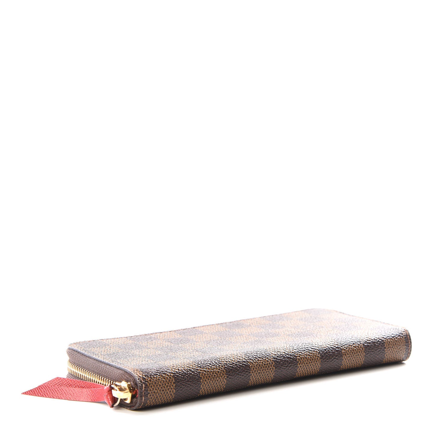 Damier Ebene Clemence Wallet Cherry