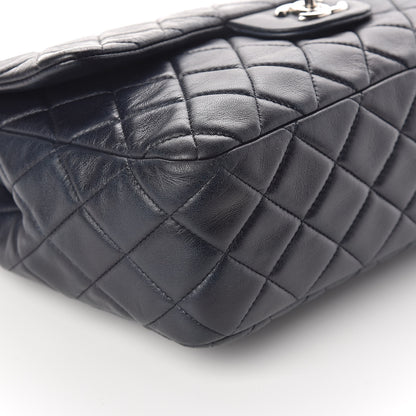 Chanel Lambskin Quilted Jumbo Single Flap Blue 10 of 10