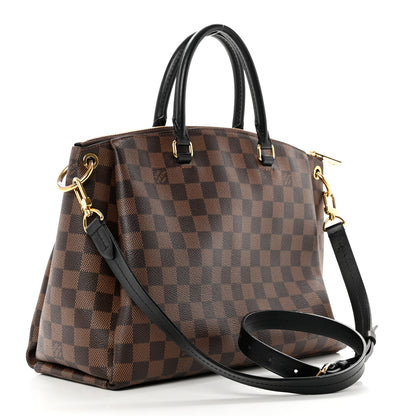 Louis Vuitton Damier Ebene Odeon Tote MM Black 2 of 8