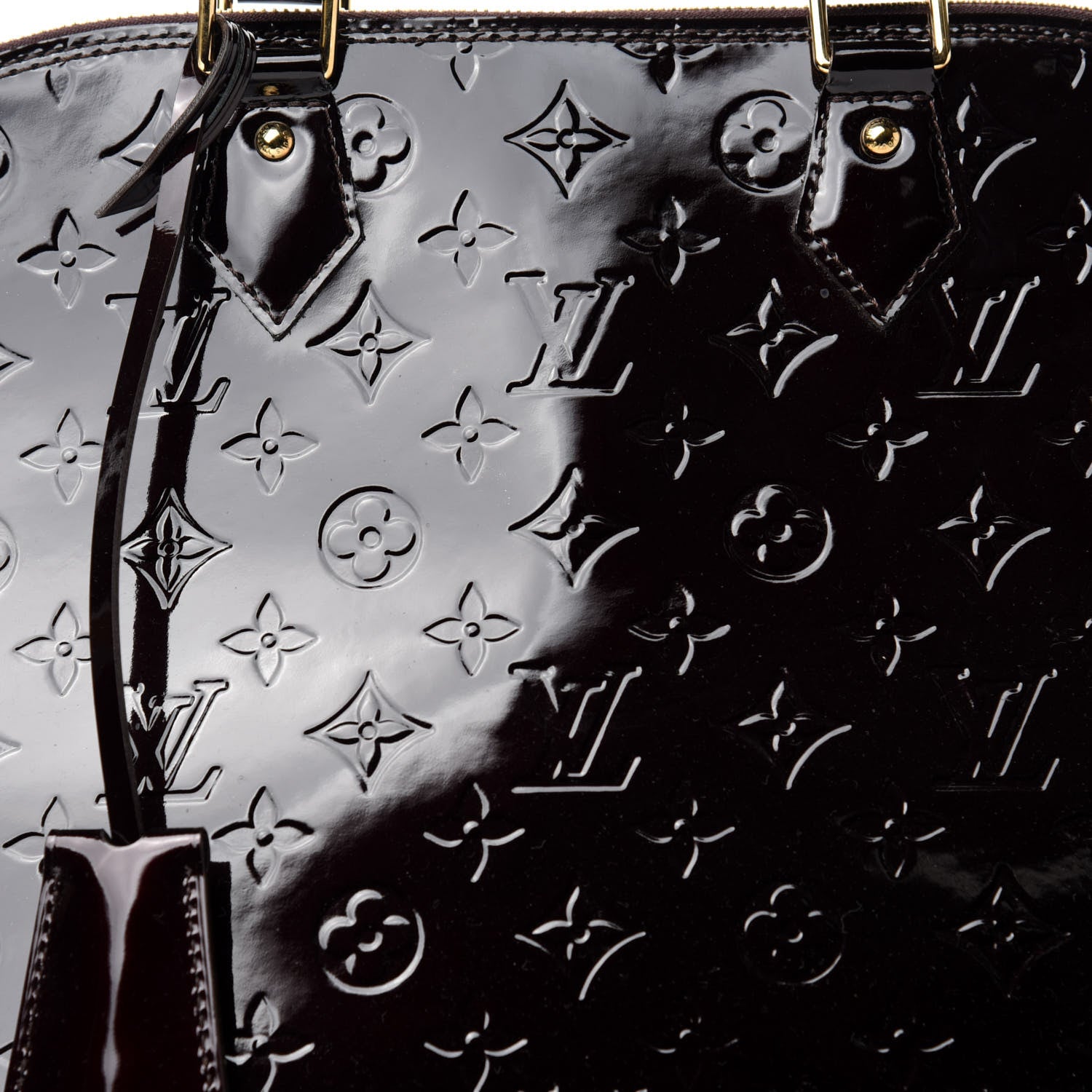 Louis Vuitton Vernis Alma GM Amarante 10 of 10