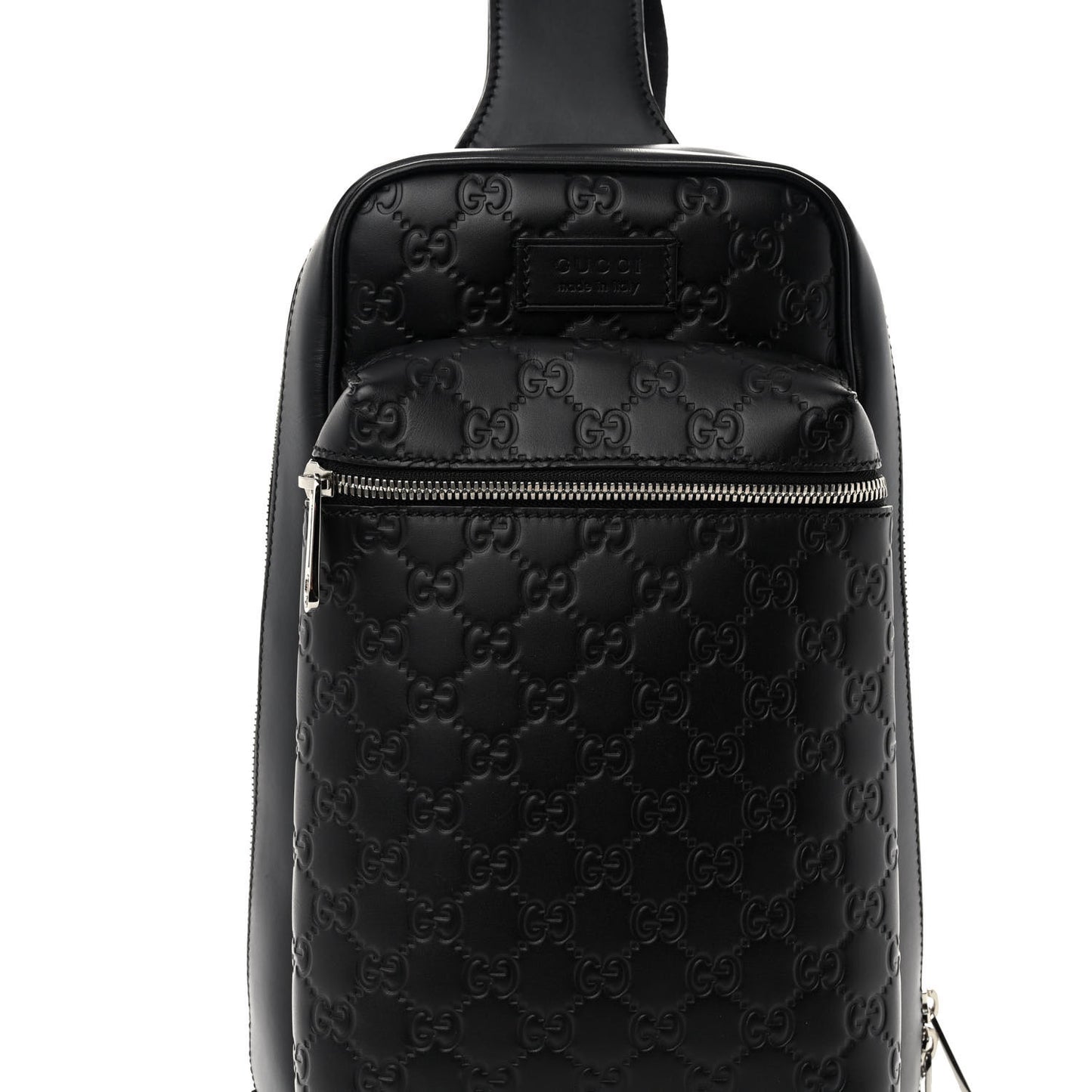 Guccissima Sling Backpack Black