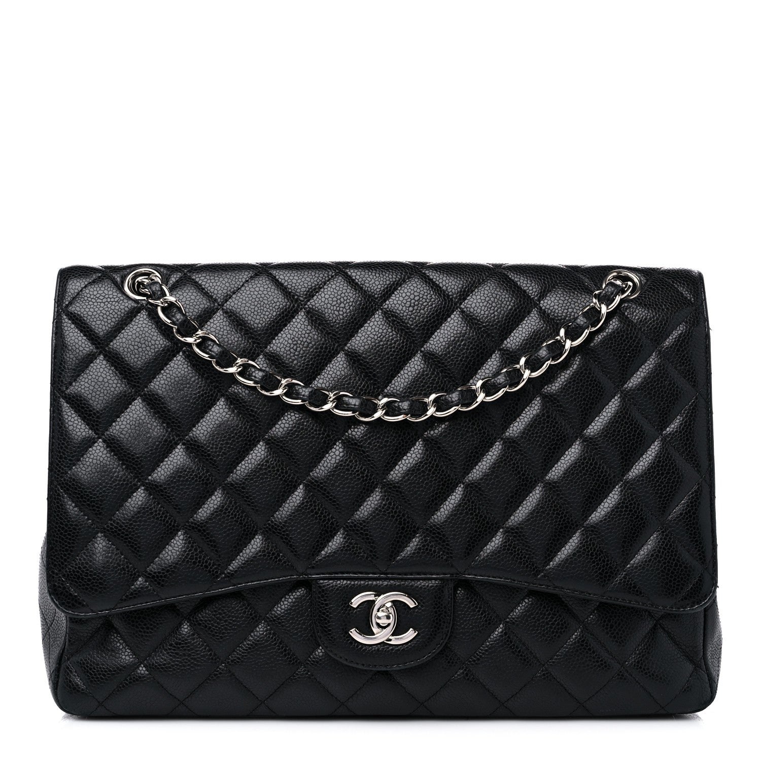Chanel Caviar Quilted Maxi Single Flap Black 1 of 14