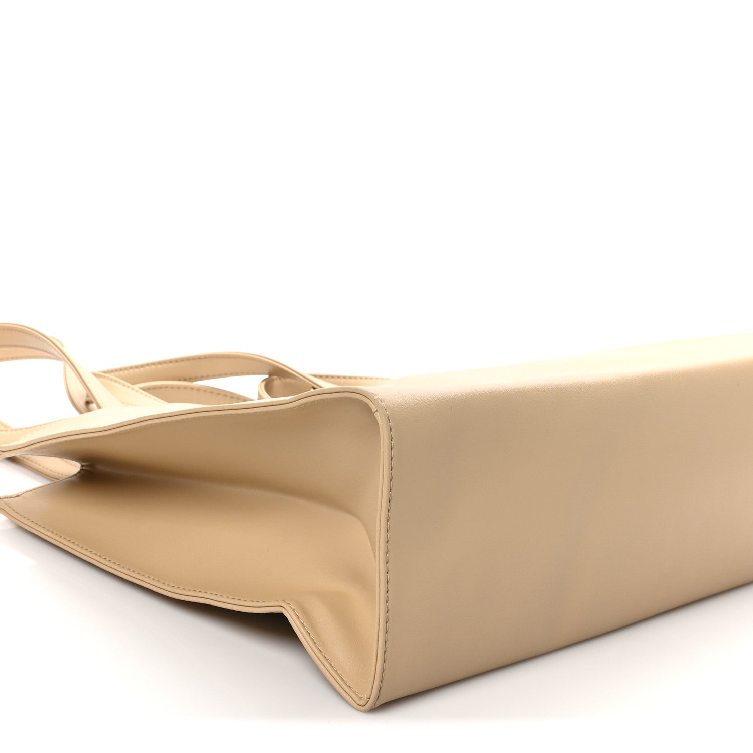 Telfar Vegan Leather Medium Shopping Bag Cream 4 of 9