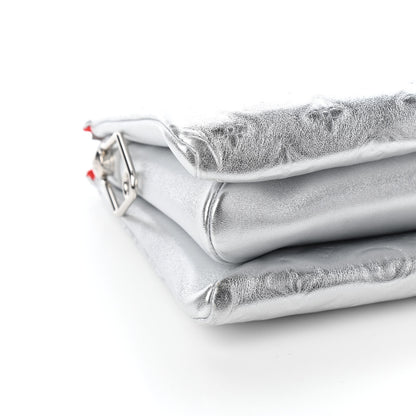 Louis Vuitton Metallic Lambskin Embossed Monogram Coussin PM Silver 7 of 8