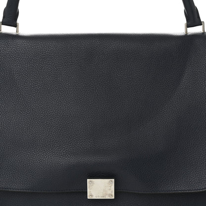 Celine Drummed Calfskin Suede Large Trapeze Navy 7 of 9