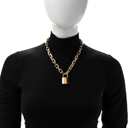 Louis Vuitton LV Edge Necklace Cadenas Gold 2 of 6