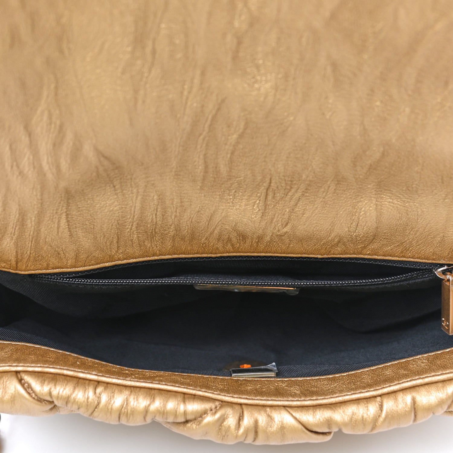 Chanel Iridescent Lambskin Quilted Medium Chanel 19 Flap Golden 4 of 4