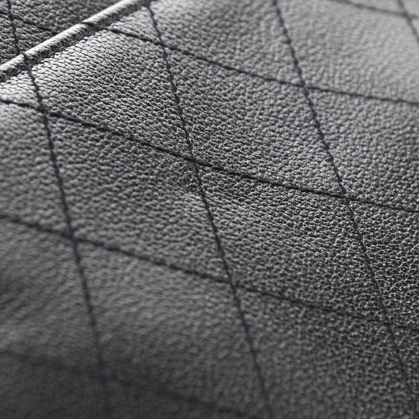 Caviar Diamond Stitched Tote So Black