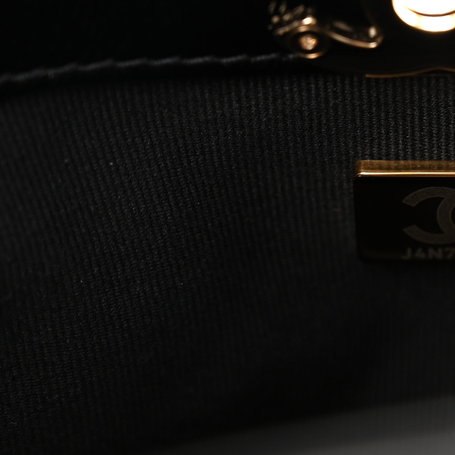 Chanel Shiny Crumpled Calfskin Quilted Mini 31 Shopping Bag Black 7 of 11