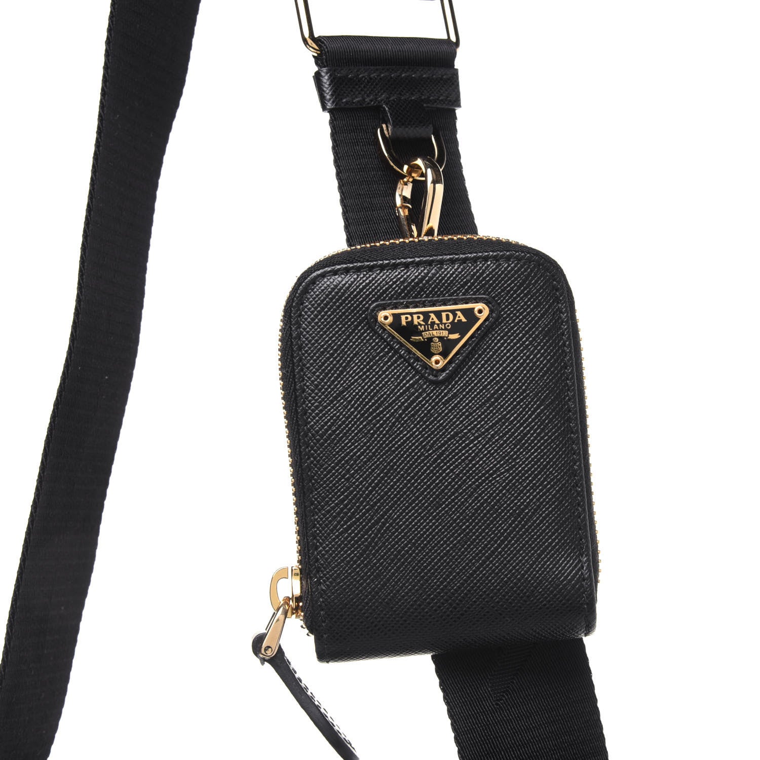 Prada Saffiano Lux Micro Galleria Shoulder Bag Black 7 of 19