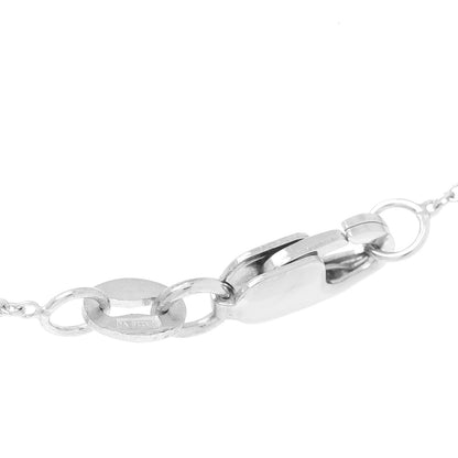 Roberto Coin 18K White Gold Diamond Love Letter M Pendant Necklace 4 of 6