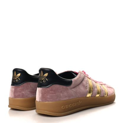 Gucci X ADIDAS Softy Velvet Suede Madeira Demetra Womens Gazelle Sneakers 36.5 Pink Gold 4 of 8