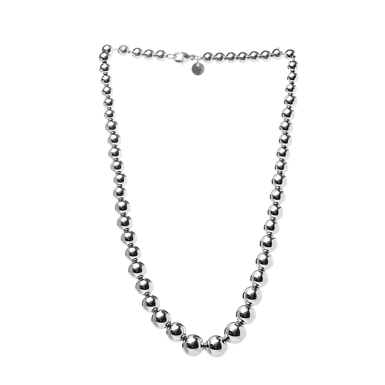 Tiffany Sterling Silver HardWear Graduated Ball Necklace 3 of 4