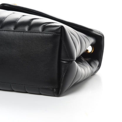 Saint Laurent Calfskin Y Quilted Monogram Medium Loulou Chain Satchel Black 10 of 10