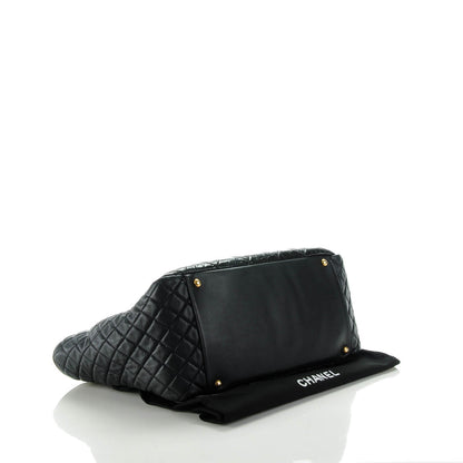 Chanel Glazed Calfskin Quilted Large Mademoiselle East West Flap Black 4 of 7
