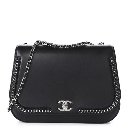 Chanel Calfskin Medium Braided Chic Flap Black 1 of 11