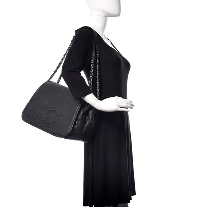 Chanel Caviar Timeless CC Accordion Flap Black 2 of 12
