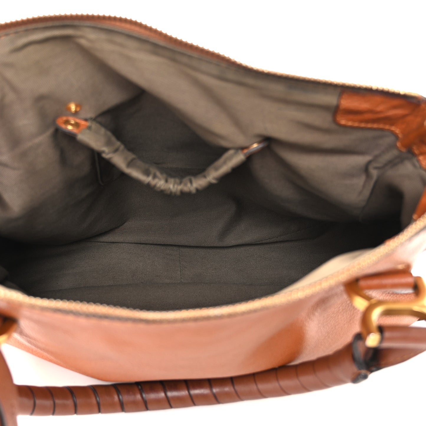 Calfskin Medium Marcie Satchel Tan