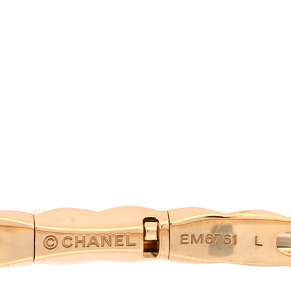 Chanel 18K Yellow Gold Mini Coco Crush Bangle Bracelet L 3 of 4