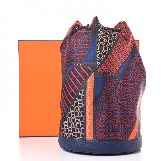 Hermes Silk Togo Carre en Cravates Soie Cool Bleu Ocean 7 of 7