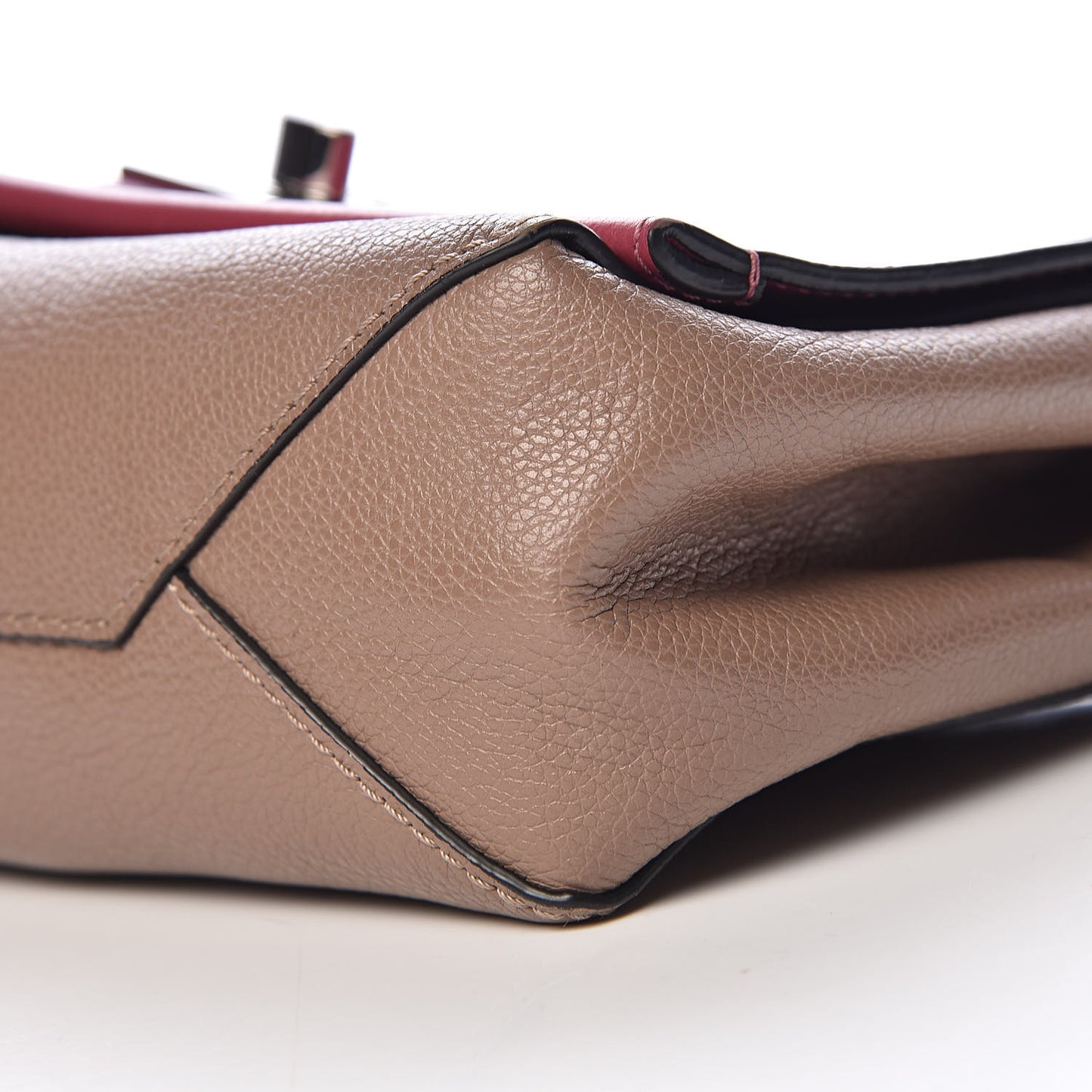 Calfskin Lockme II Chain Bag BB Rose Bruyere