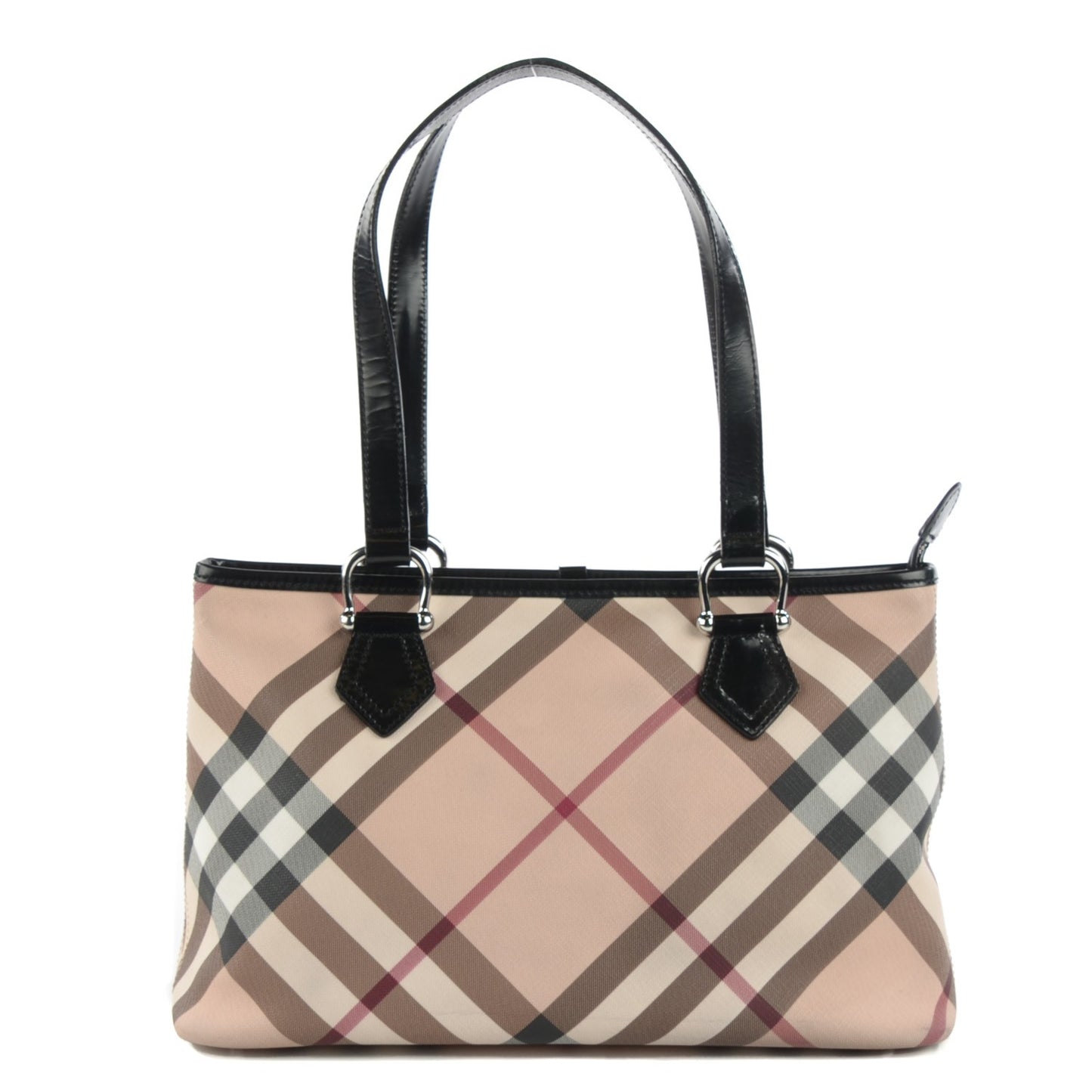 Nova Check Medium Tote Black