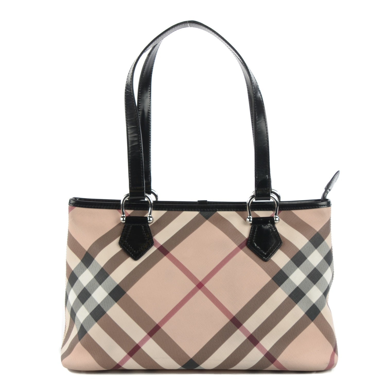 Burberry Nova Check Medium Tote Black 1 of 12