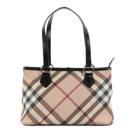 Burberry Nova Check Medium Tote Black 1 of 12