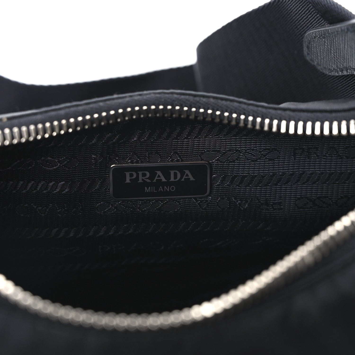 Prada Nylon Re-Edition 2005 Shoulder Bag Black 6 of 9