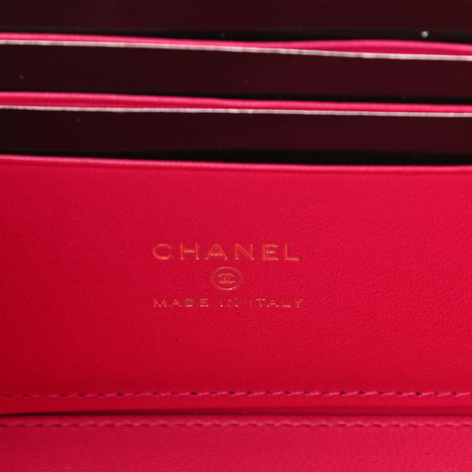 Chanel Lambskin Quilted Small Top Handle Vanity Case With Chain Dark Pink 7 of 12